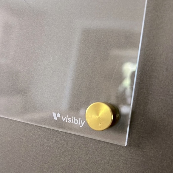 Visibly Magnetic Acrylic Fridge Chore Family Organization Chart—Gold - Picture 6 of 8